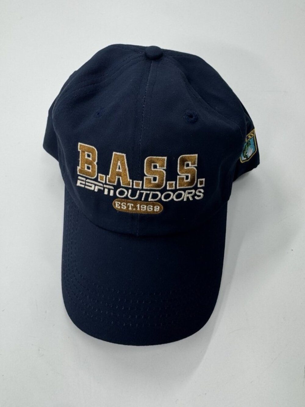 BASS Bassmasters Fishing Cap Mens Baseball Adjustable Hat ESPN Outdoors Logo